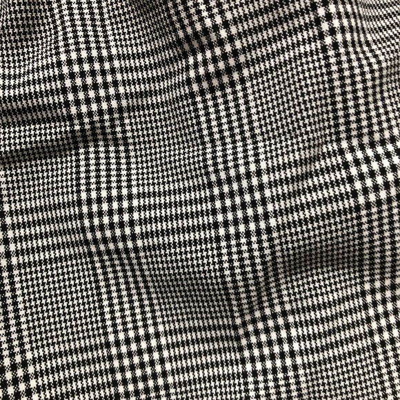 Zara Paperbag Trousers Pants Houndstooth High Waist - Picture 3 of 4